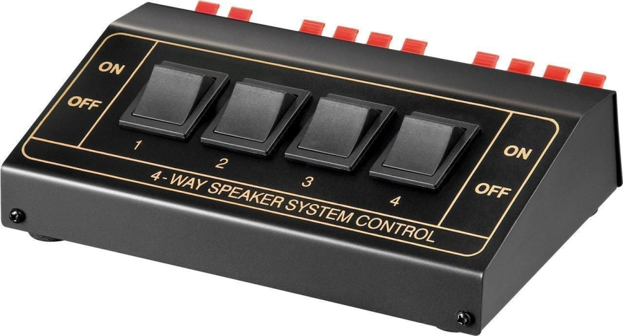 Speaker Switch fino a 4 Diffusori Audio Nero